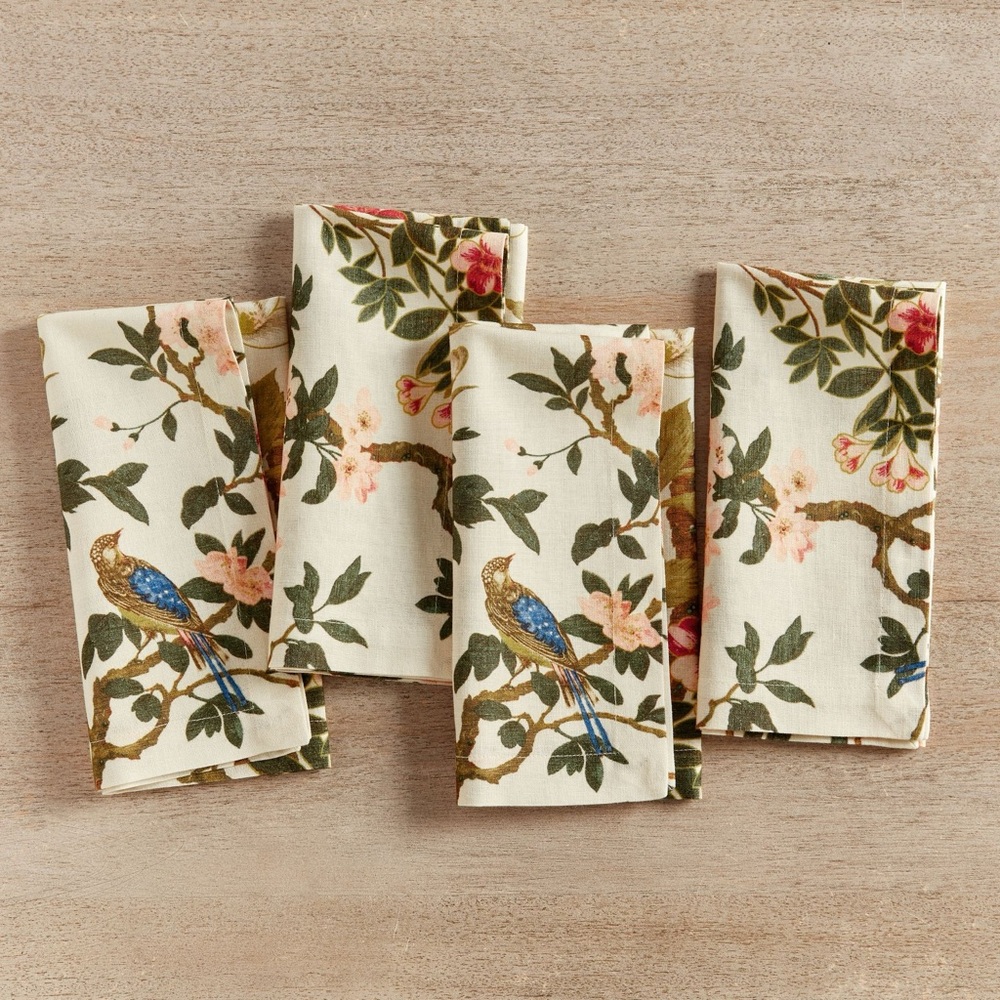 Pottery Barn Nola Napkins Set Of 4 BNWT